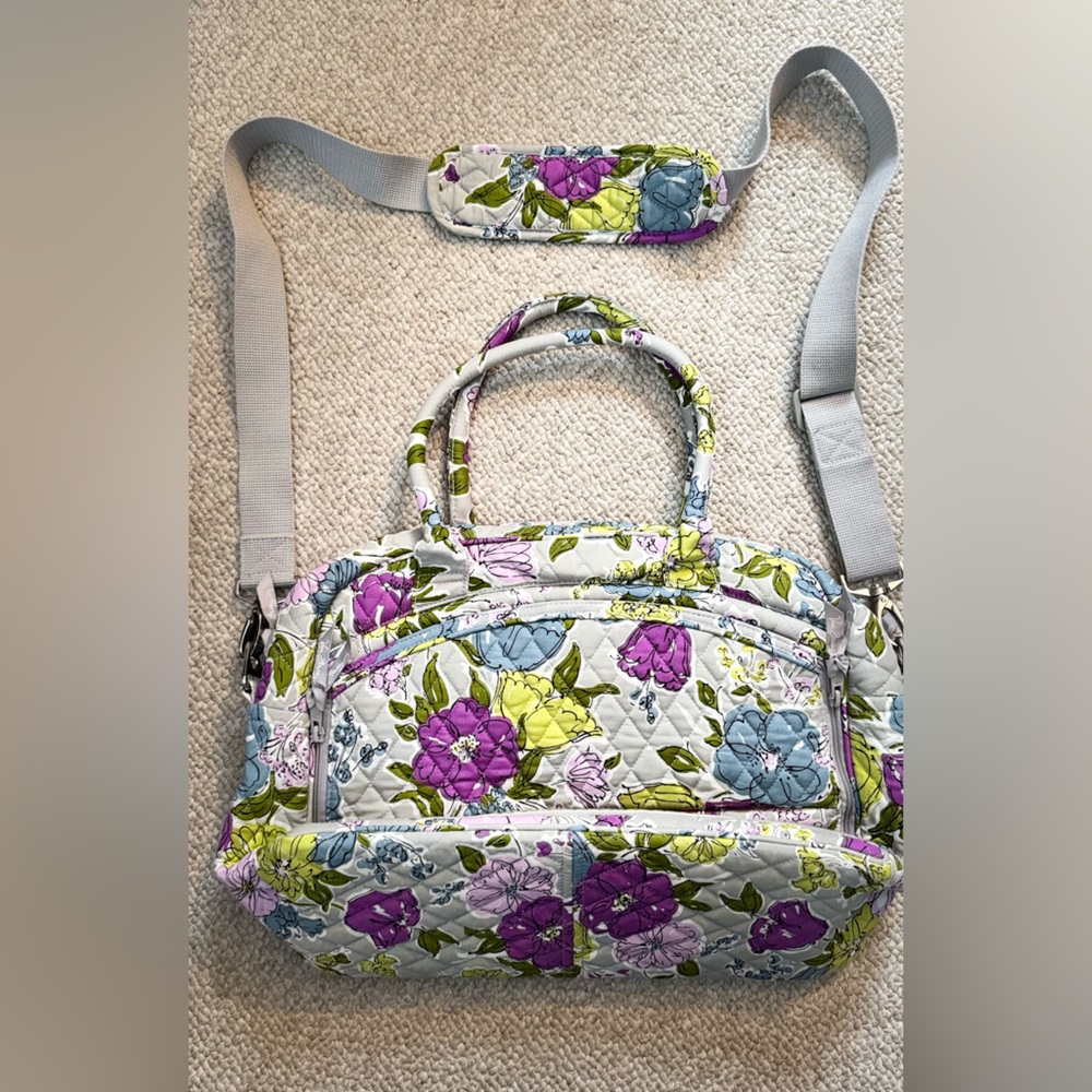 Vera Bradley Floral Quilted Laptop Bag - Watercolor